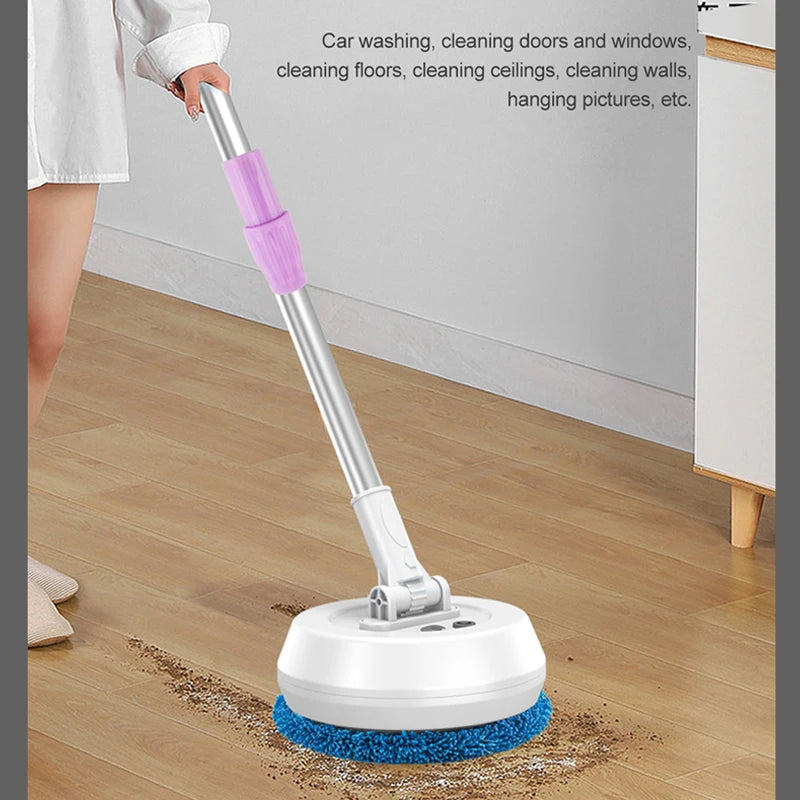 Wireless Automatic Electric Spin Mop Cleaning Machine 2 in 1 Wet & Dry Home Cleaner Car Glass Ceiling Door Windows Floor Cleaner