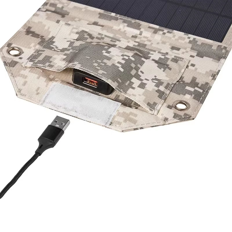 100W/60W Folding Solar Panel USB 5V Solar Charger Portable Solar Battery Solar Power Bank for Outdoor Camping Hiking + Cable