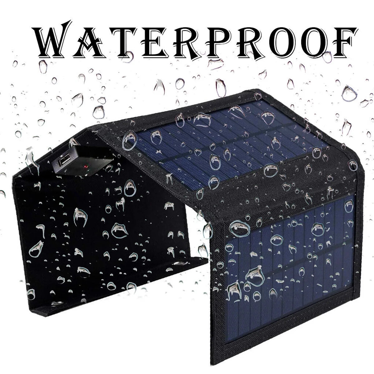 Cargador Solar De 30W, Paneles Solares Plegables Para Exteriores, Cargador De Batería Para Teléfono Inteligente Solar Portátil USB De 5V, Cargadores De Teléfono Con Panel Solar Impermeables Para Cámara, Linterna, Acampar, Senderismo, Mochilero