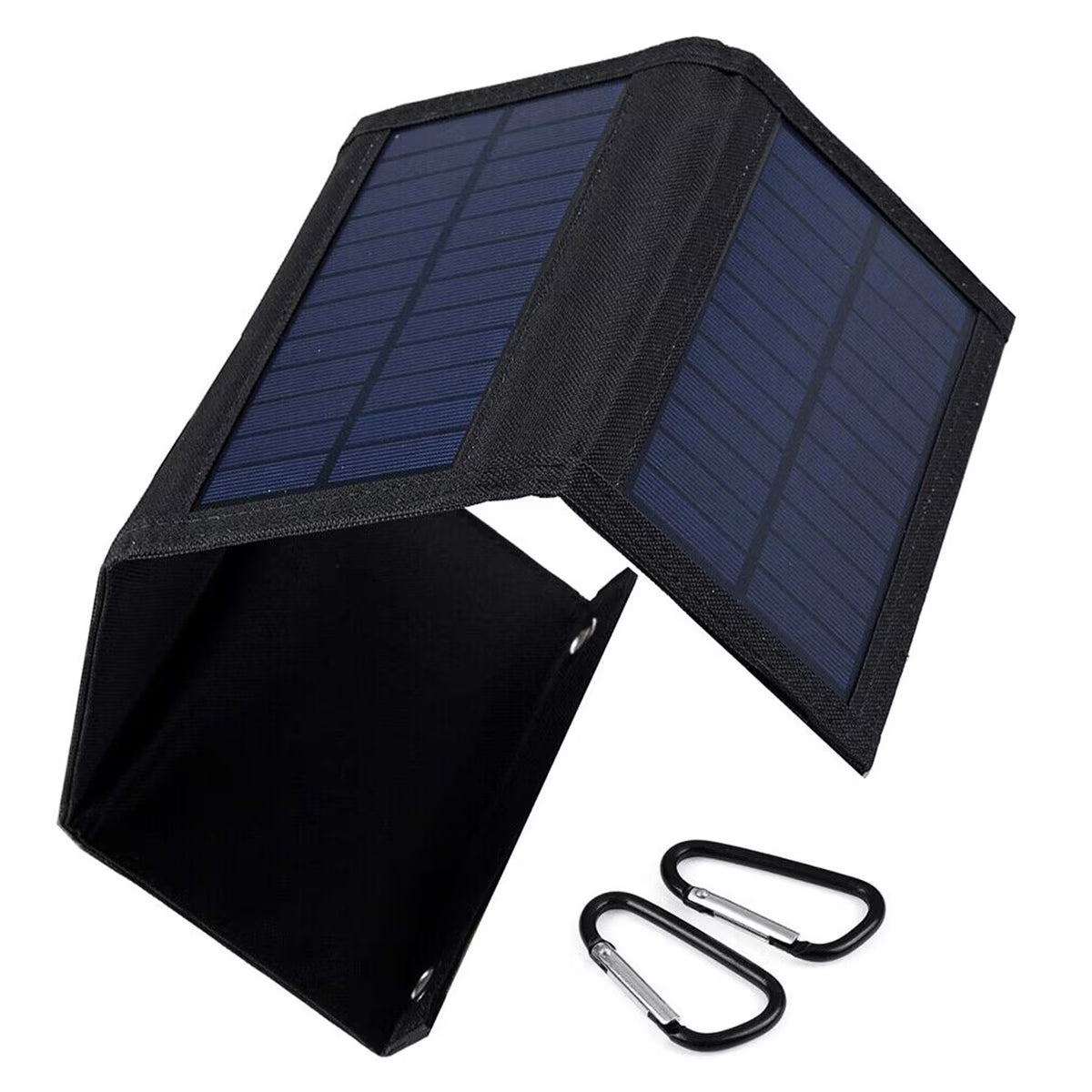 Cargador Solar De 30W, Paneles Solares Plegables Para Exteriores, Cargador De Batería Para Teléfono Inteligente Solar Portátil USB De 5V, Cargadores De Teléfono Con Panel Solar Impermeables Para Cámara, Linterna, Acampar, Senderismo, Mochilero